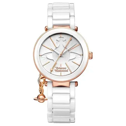 Ceramic Orb Charm Bracelet Watch