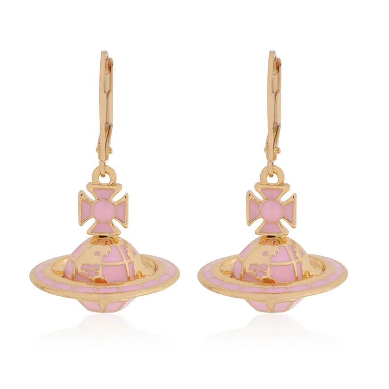 3D Orb Drop Earrings