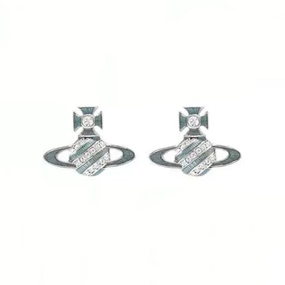 Mini Orb Emblem Earrings