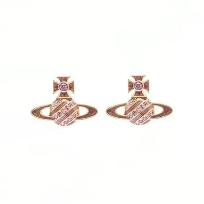 Mini Orb Emblem Earrings