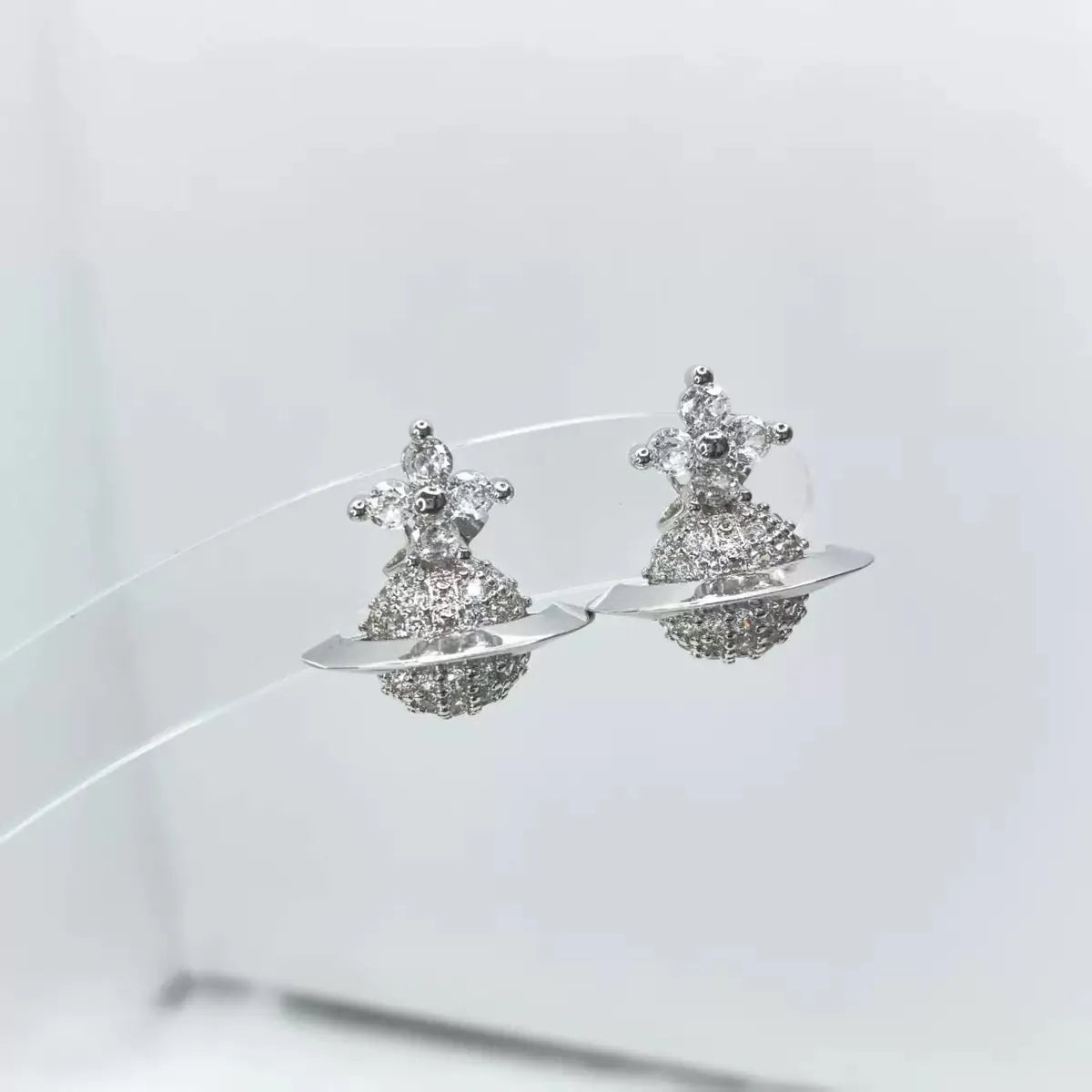 Pavé Orb Stud Earrings