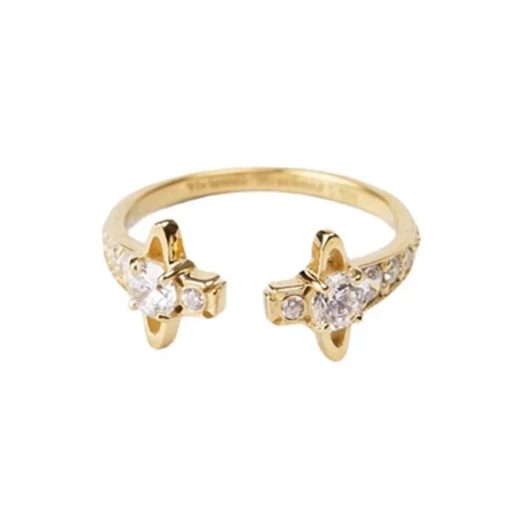 Twin Starlight Orbit Ring