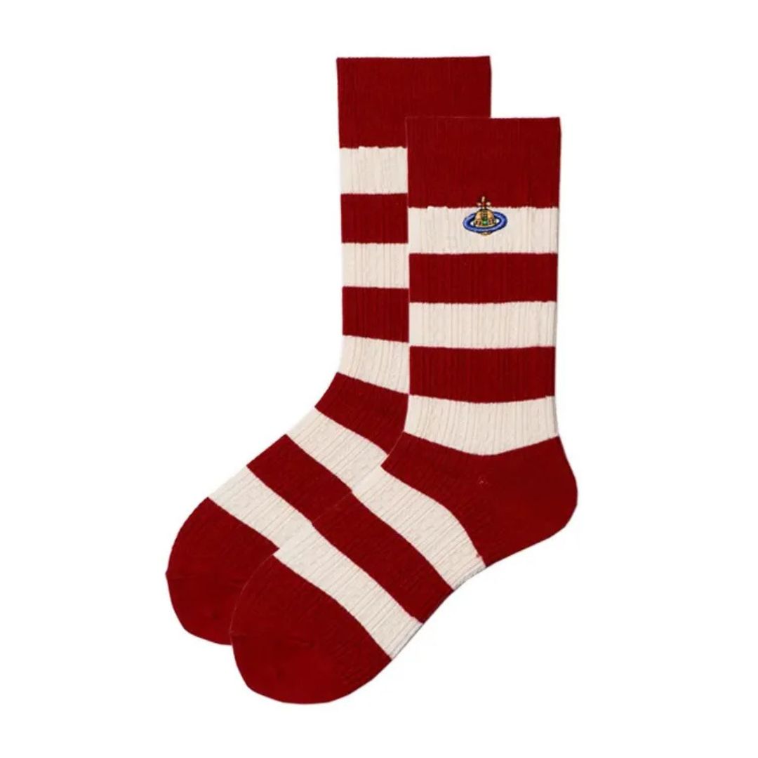 Classic Red Orb Logo Crew Socks