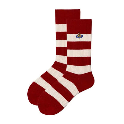 Classic Red Orb Logo Crew Socks