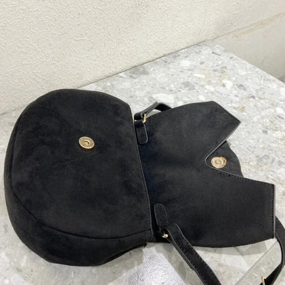 Minimal Saturn Embossed Shoulder Bag