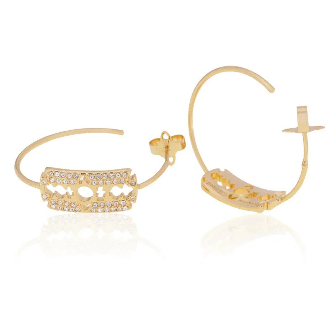 Blade Large Circle Earrings