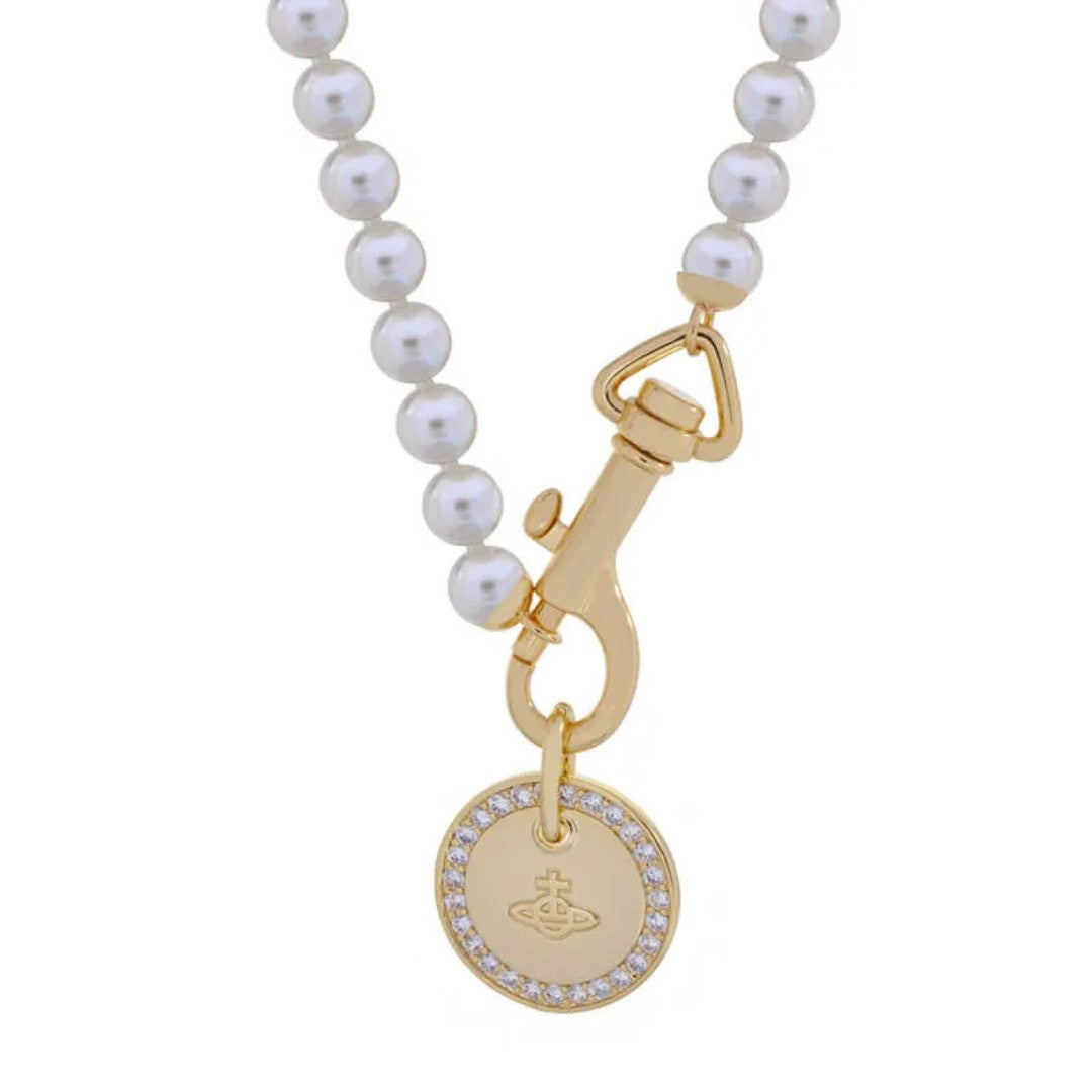 Round Card Pearl Necklace