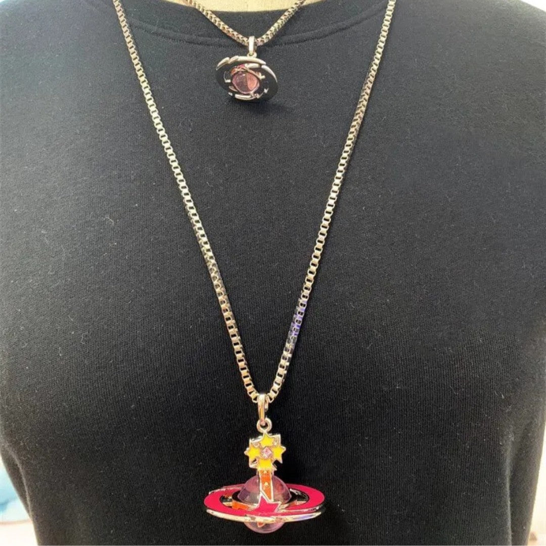 Meteor ORB Saturn Necklace