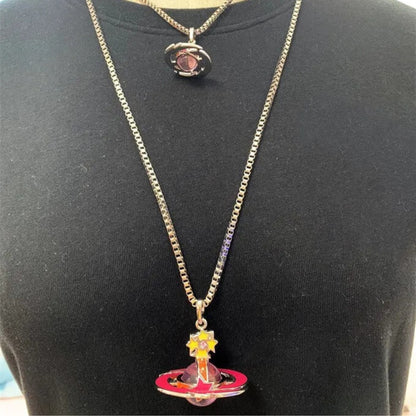 Meteor ORB Saturn Necklace