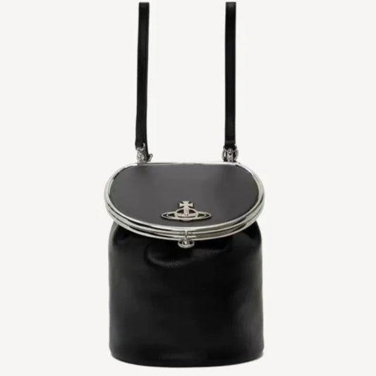 Cylinder Leather Shoulder Bag