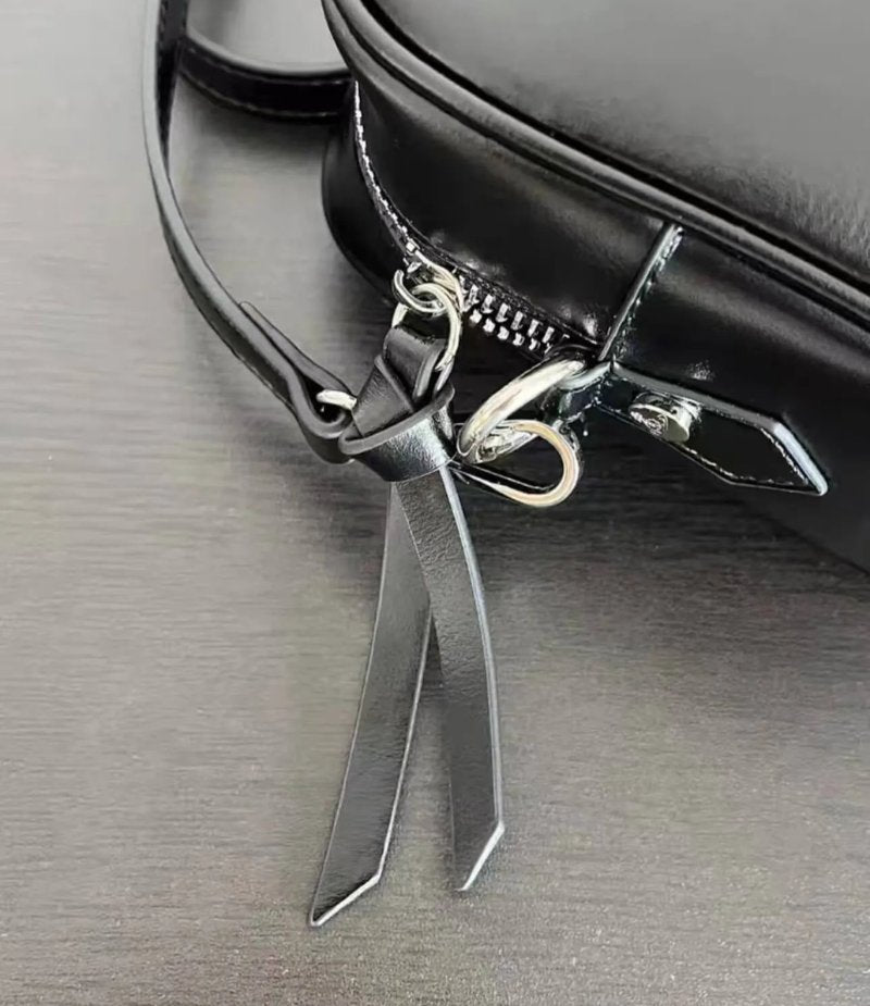 Compact Leather Crossbody Saturn Bag