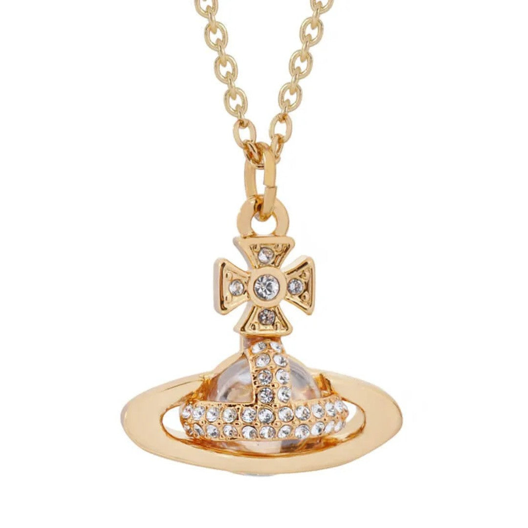 SORADA Half Face Diamond Necklace