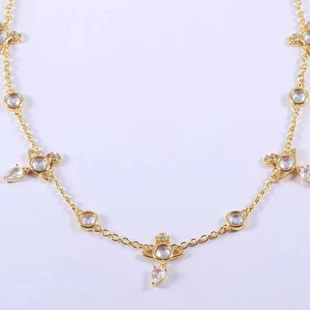 PHAEDRA Saturn Drops Necklace