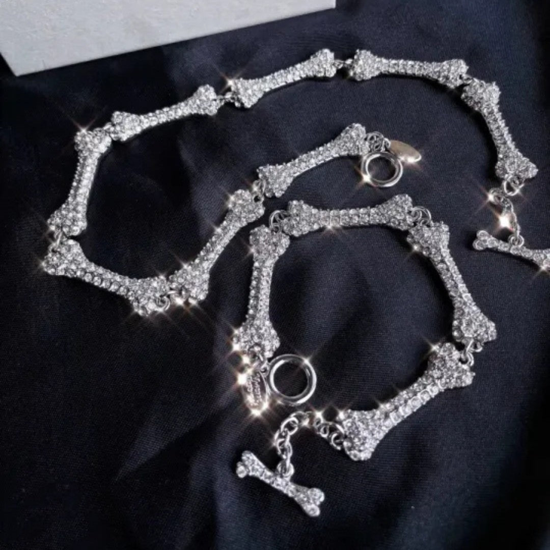 FAUSTINE Eight-section Bone Necklace
