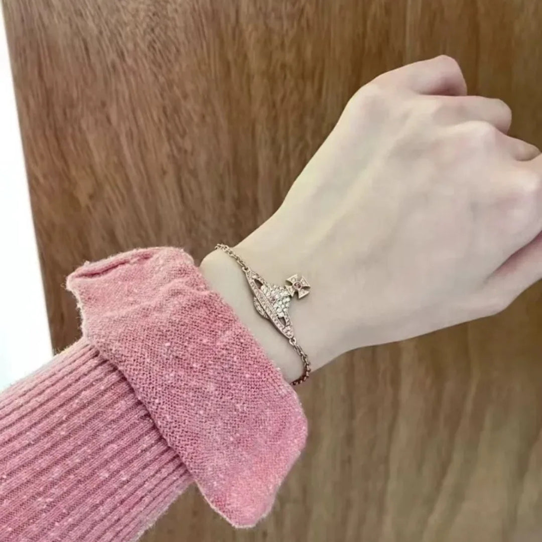 Crystal Orb Chain Bracelet