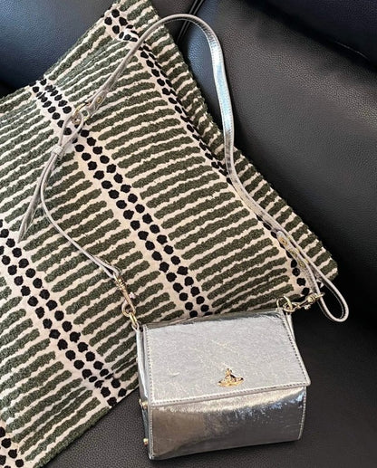 Metallic Mini Crossbody Flap Bag