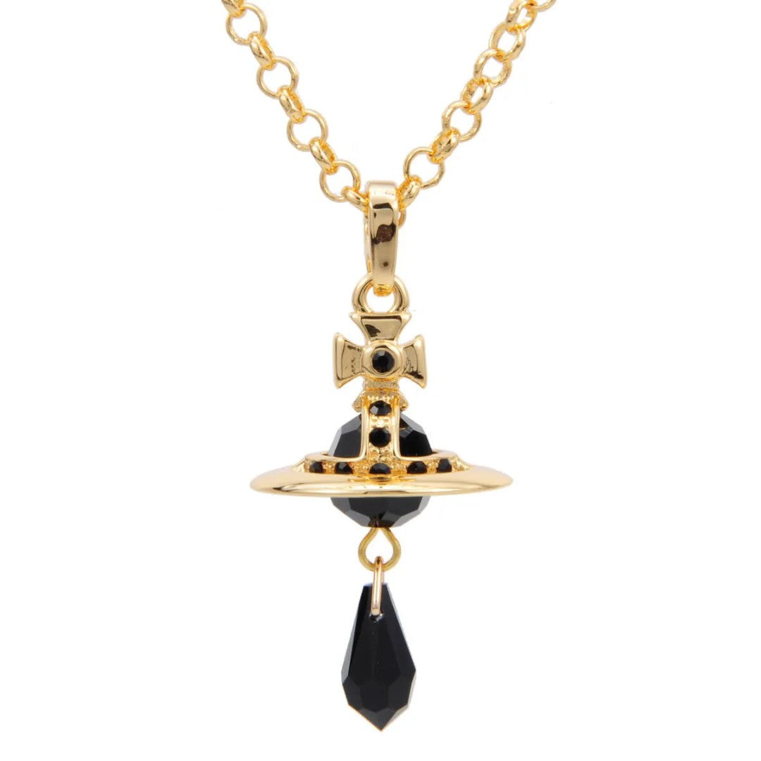 Crystal Saturn Necklace
