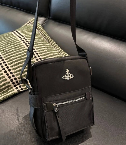 Utility Nylon Crossbody Saturn Satchel