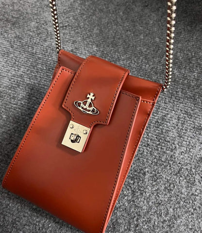 Sleek Saturn Leather Bag