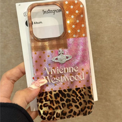 Vivienne Westwood Mixed Texture Animal Print Case