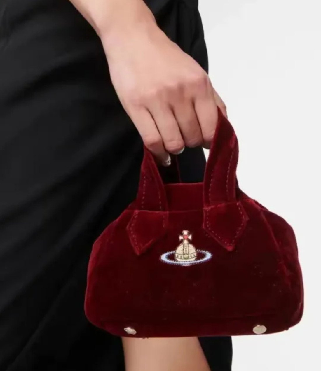 Mini Velvet Chain Yasmine Bag with Dust Bag