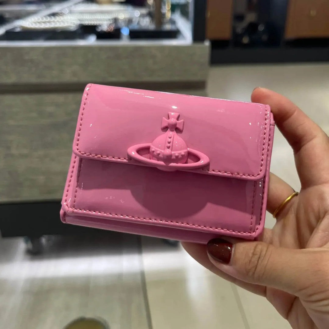 Gloss Finish Tri-fold Wallet