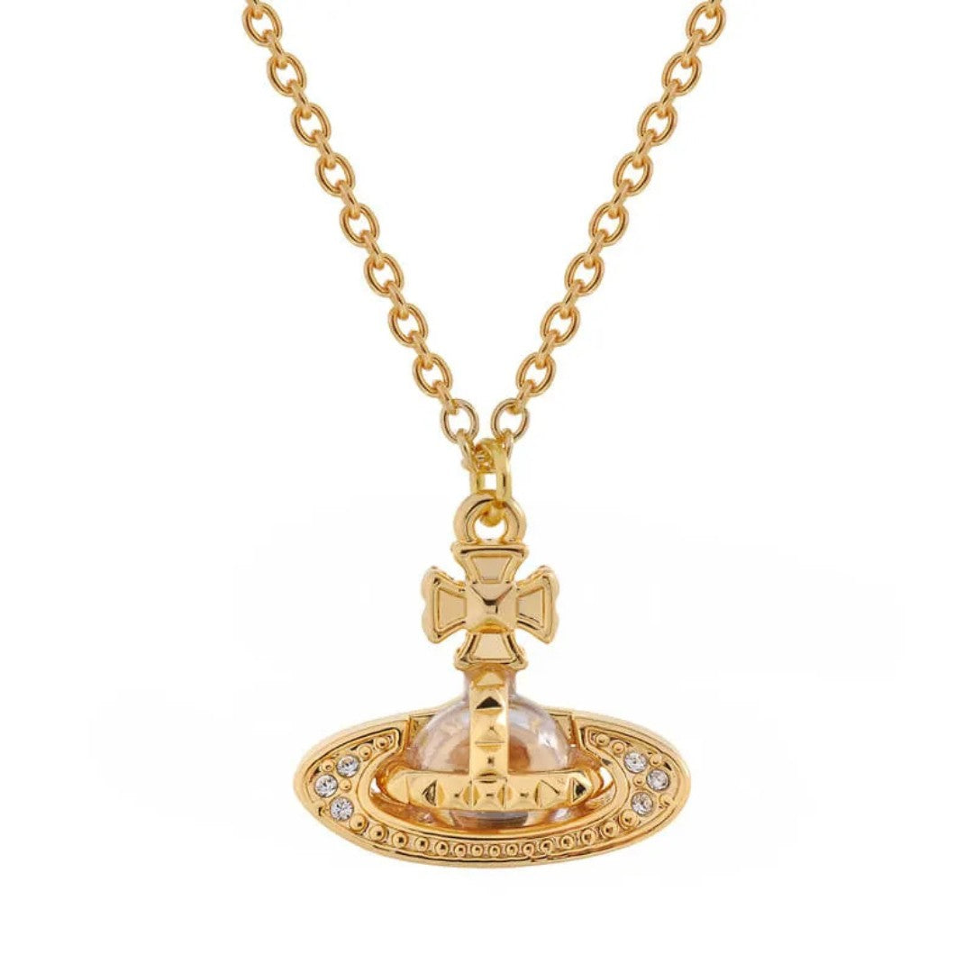 PINA Riveted Orb Necklace