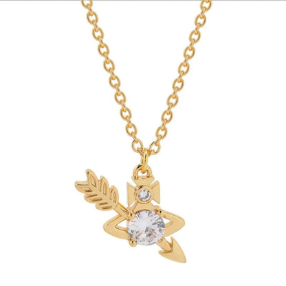 GINGER Feather Arrow Necklace