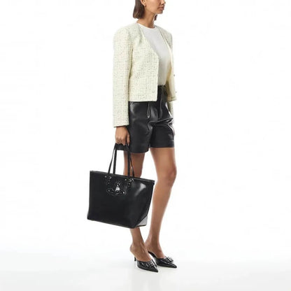 Classic Leather Saturn Tote Bag