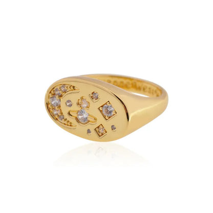 Celestial Orb Signet Ring