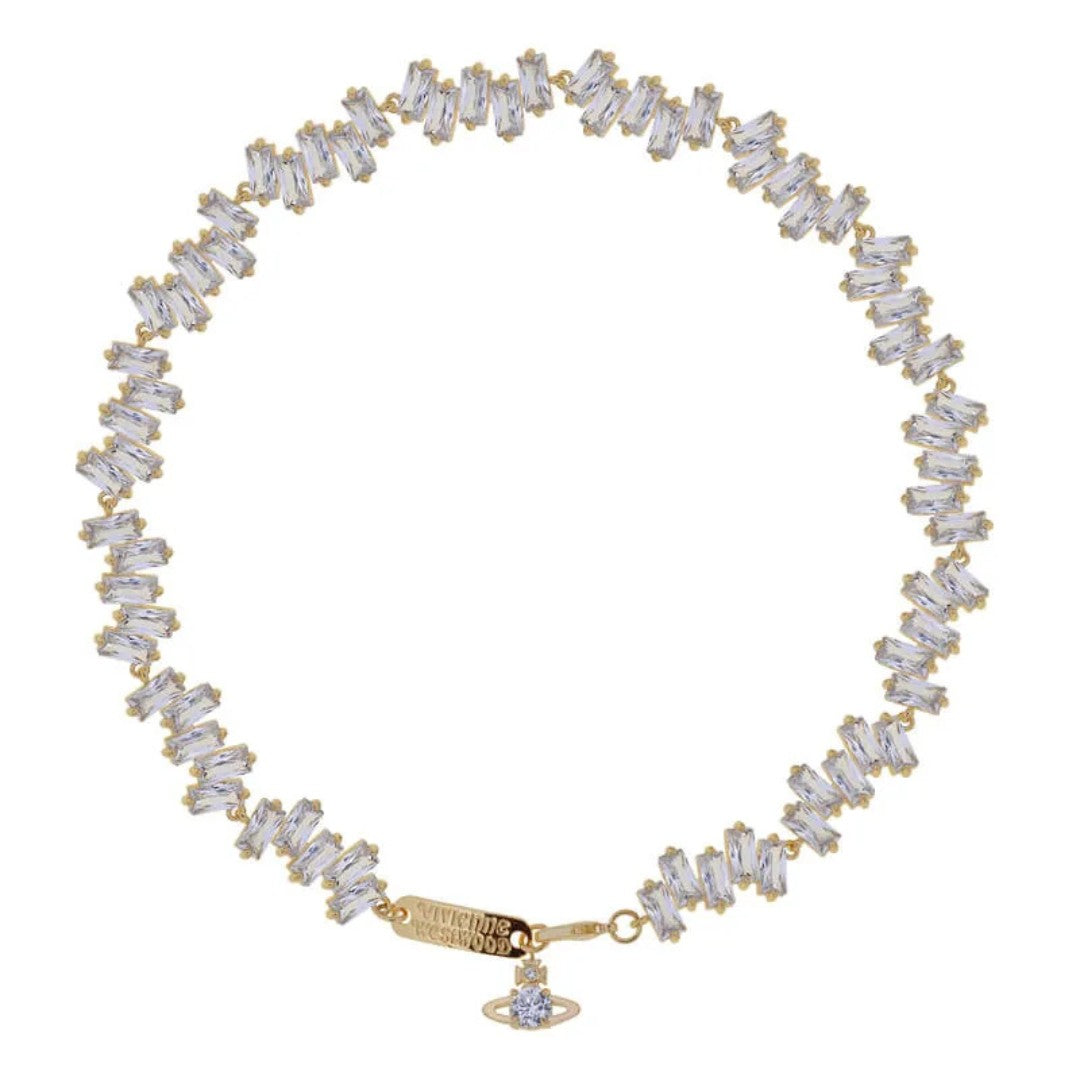 Square Full Zirconia Necklace