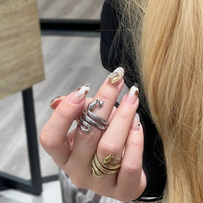 Serpent Coil Emblem Ring