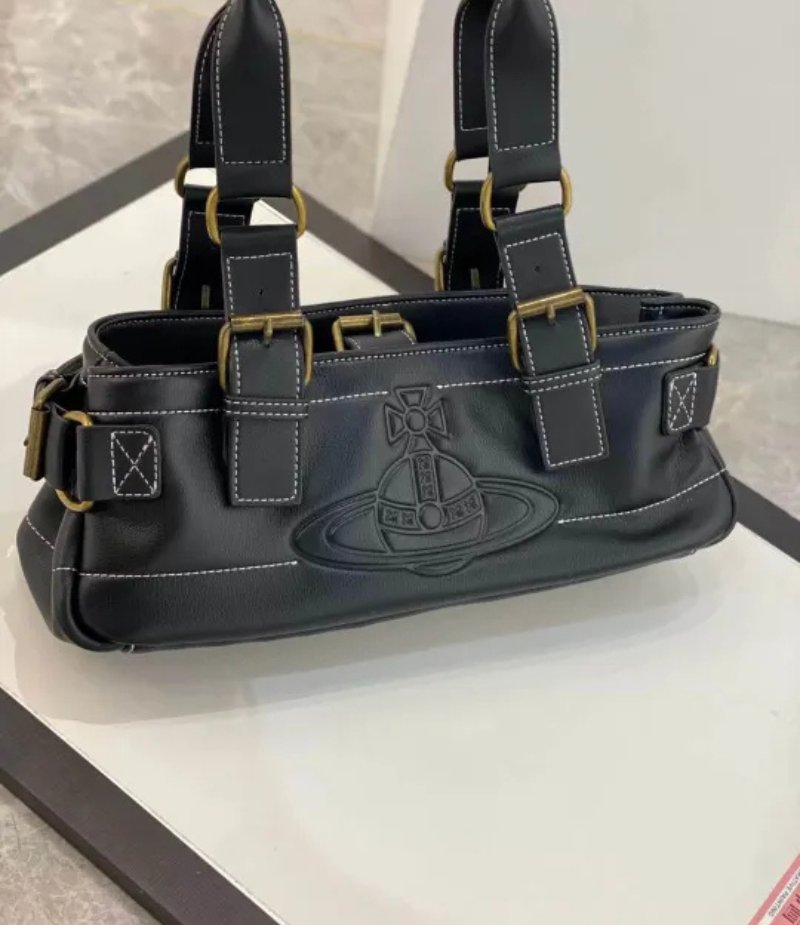 Mini Leather Saturn Messenger Bag