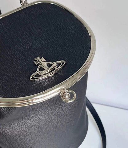 Cylinder Leather Shoulder Bag