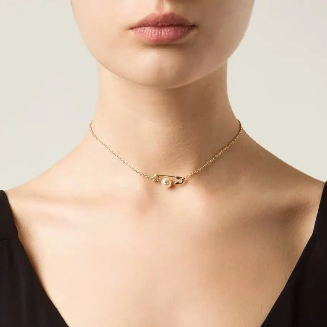 Pearl Pin Necklace