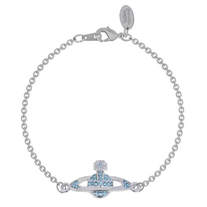 Crystal Orb Emblem Chain Bracelet