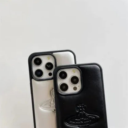 Embossed Leather Texture Phone Case