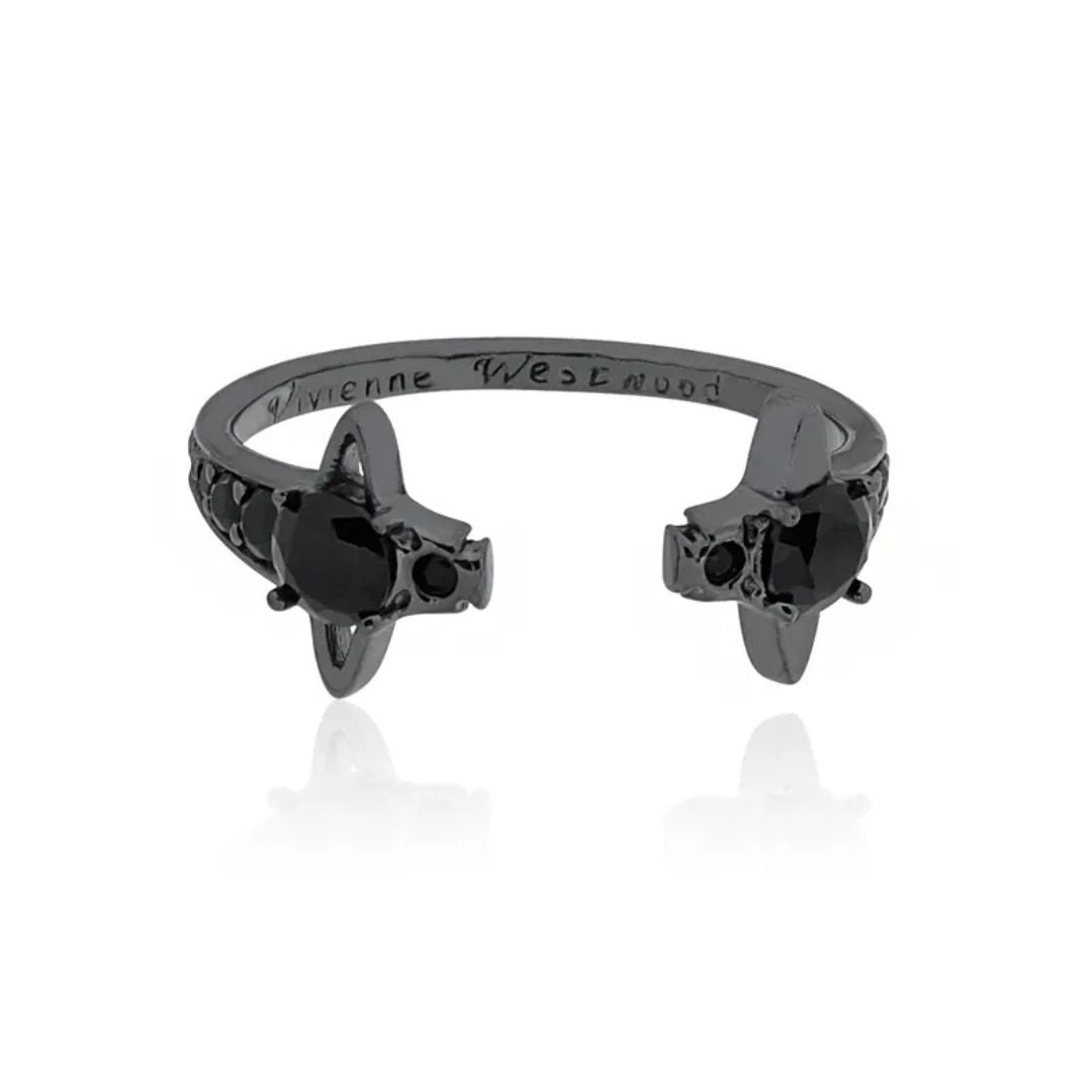 Twin Starlight Orbit Ring