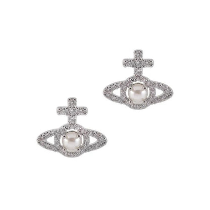 OLYMPIA Zirconia Pearl Earrings