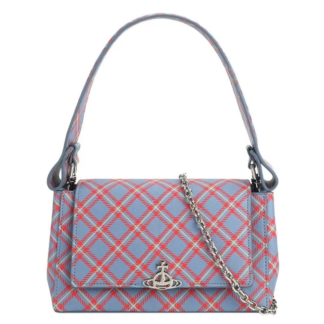 Blue Plaid Vivienne Westwood Bag Collection