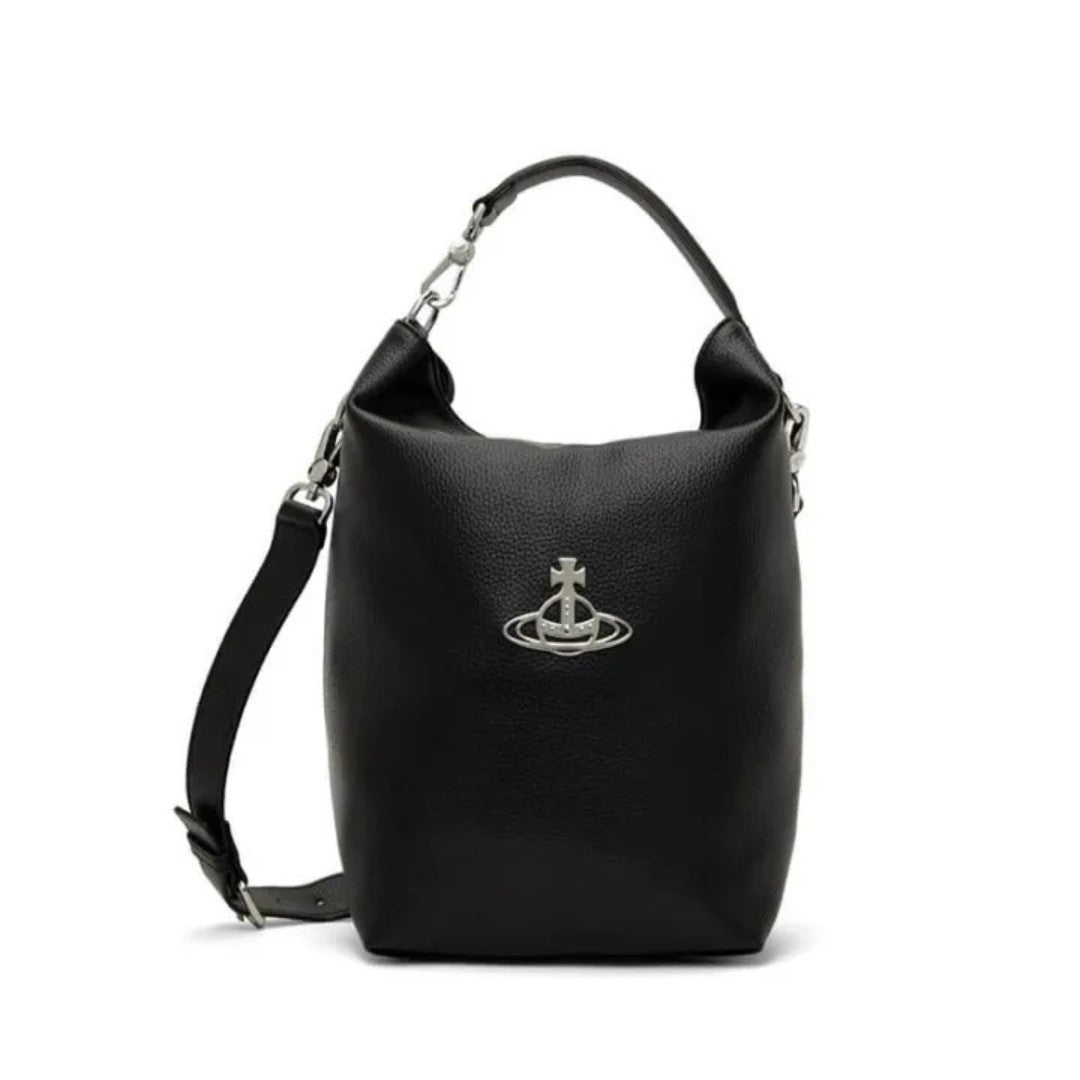 Minimalist Leather Shoulder Bucket Bag