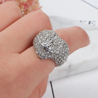 Cosmic Crush Pavé Heart Ring