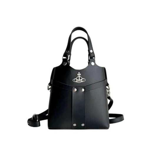 Structured Crossbody Tote with Hardware