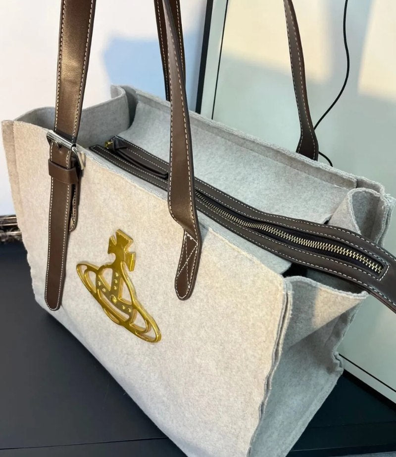 Felt Saturn Wool Tote