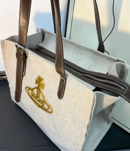 Felt Saturn Wool Tote