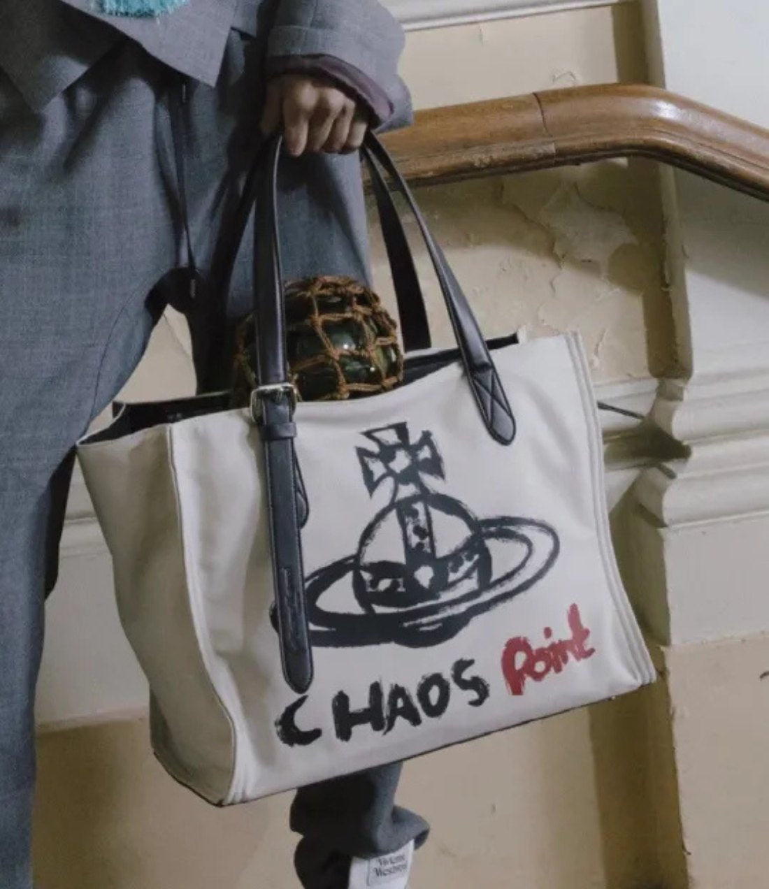 Chaos Point Canvas Tote