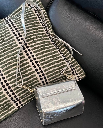 Metallic Mini Crossbody Flap Bag