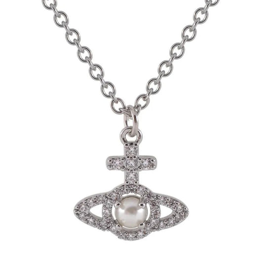OLYMPIA Mini Orb Zircon Necklace