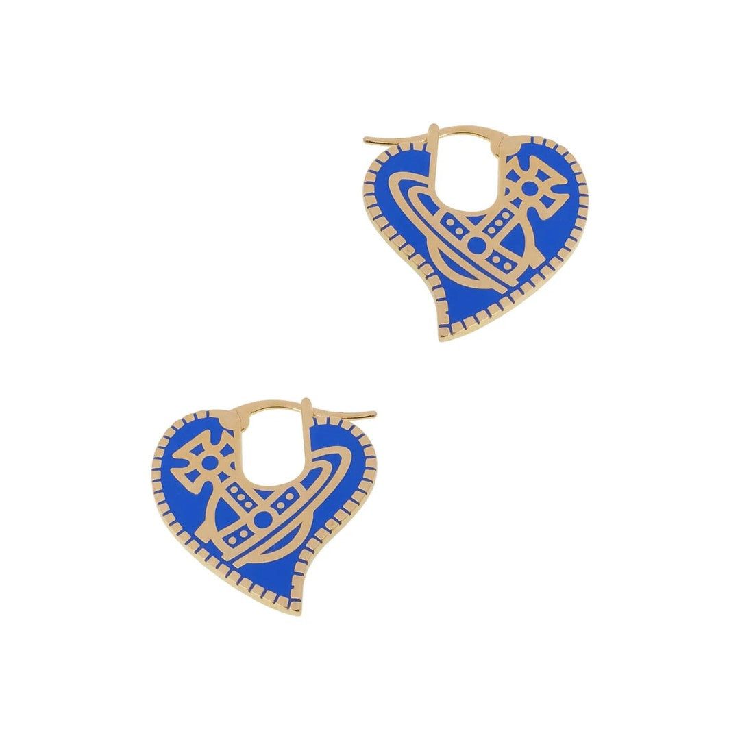 AMANDA Love Gear Lacquered Earrings