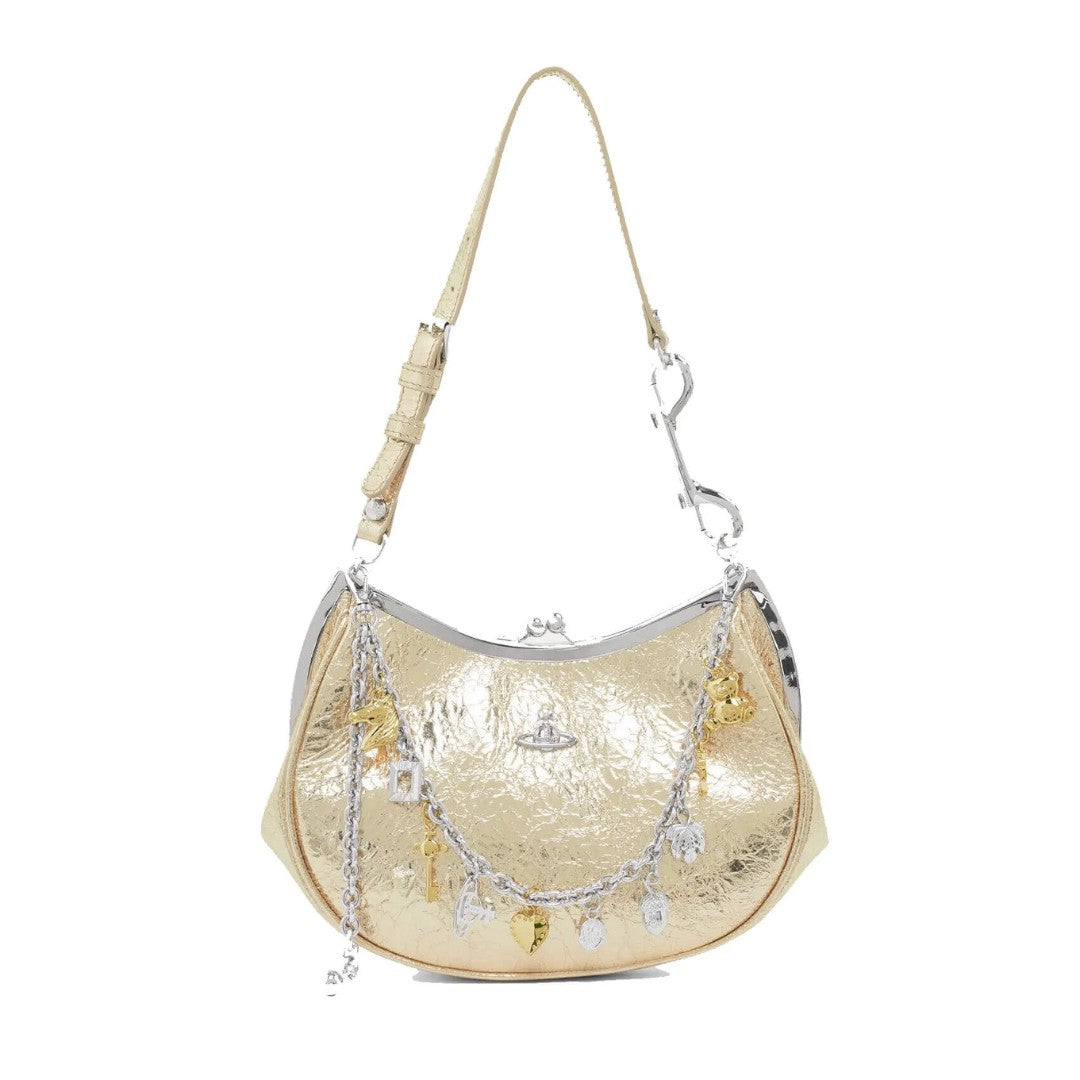 Charm Frame Purse With Chain